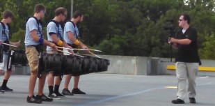 glide camming quads as they play on others' drums